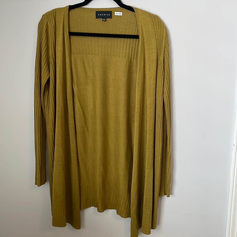 Green cardigan